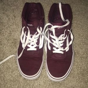 Maroon vans!